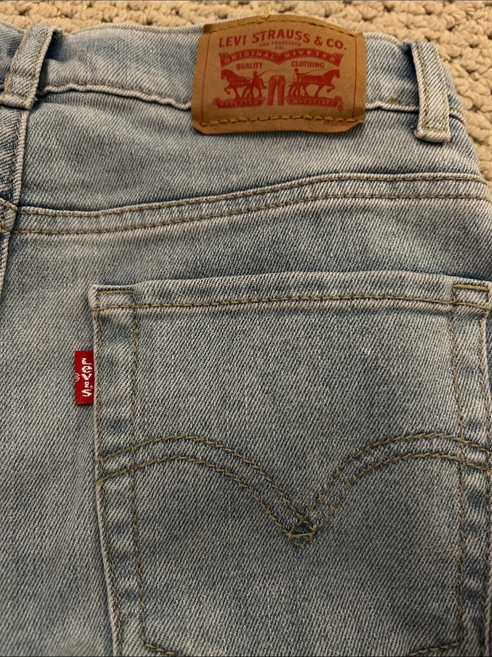Levi's Girl’s Light Blue Flare Jeans - Picture 3 of 3